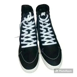 Sun + Stone Mens Black High Top Tennis Shoes - Size 12